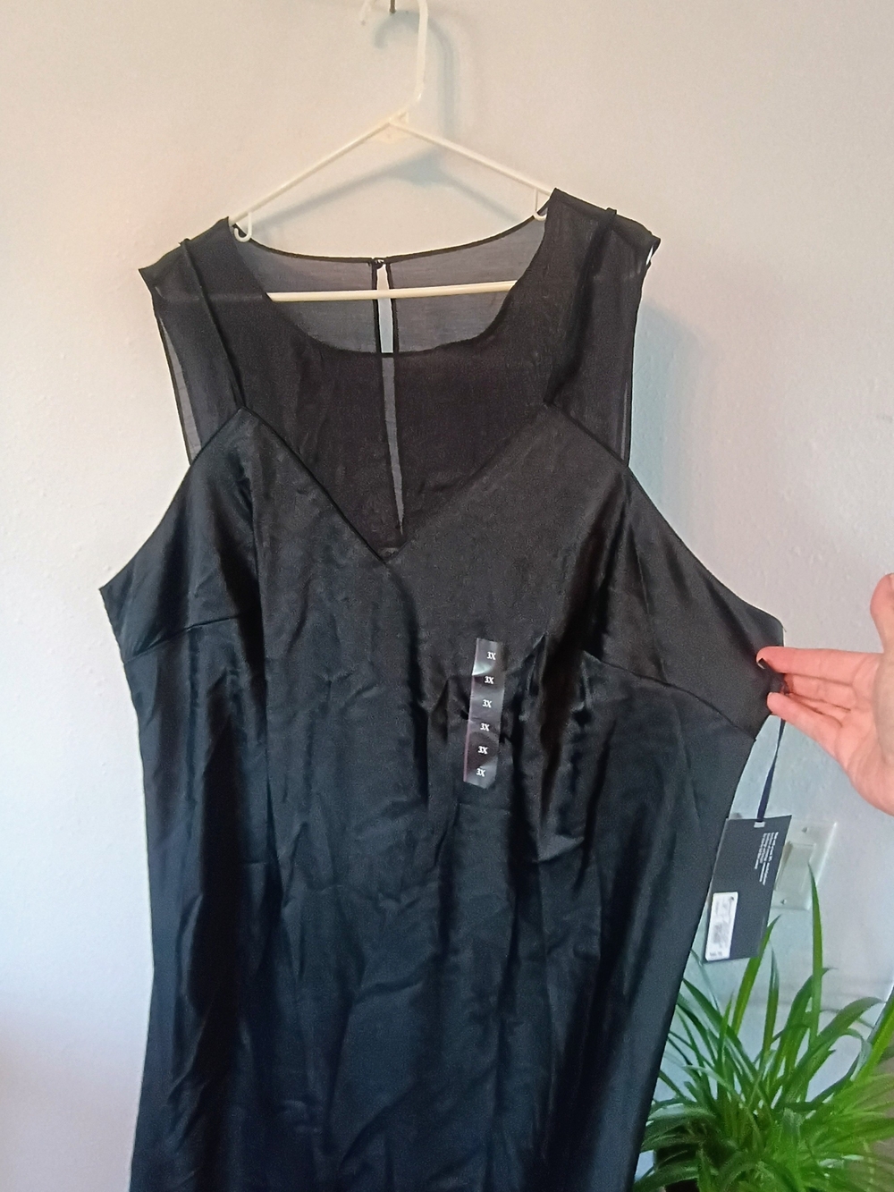 Future Collective Target Black Sheer Mesh Sleeveless Midi Dress NWT Plus 3X - Picture 2 of 12
